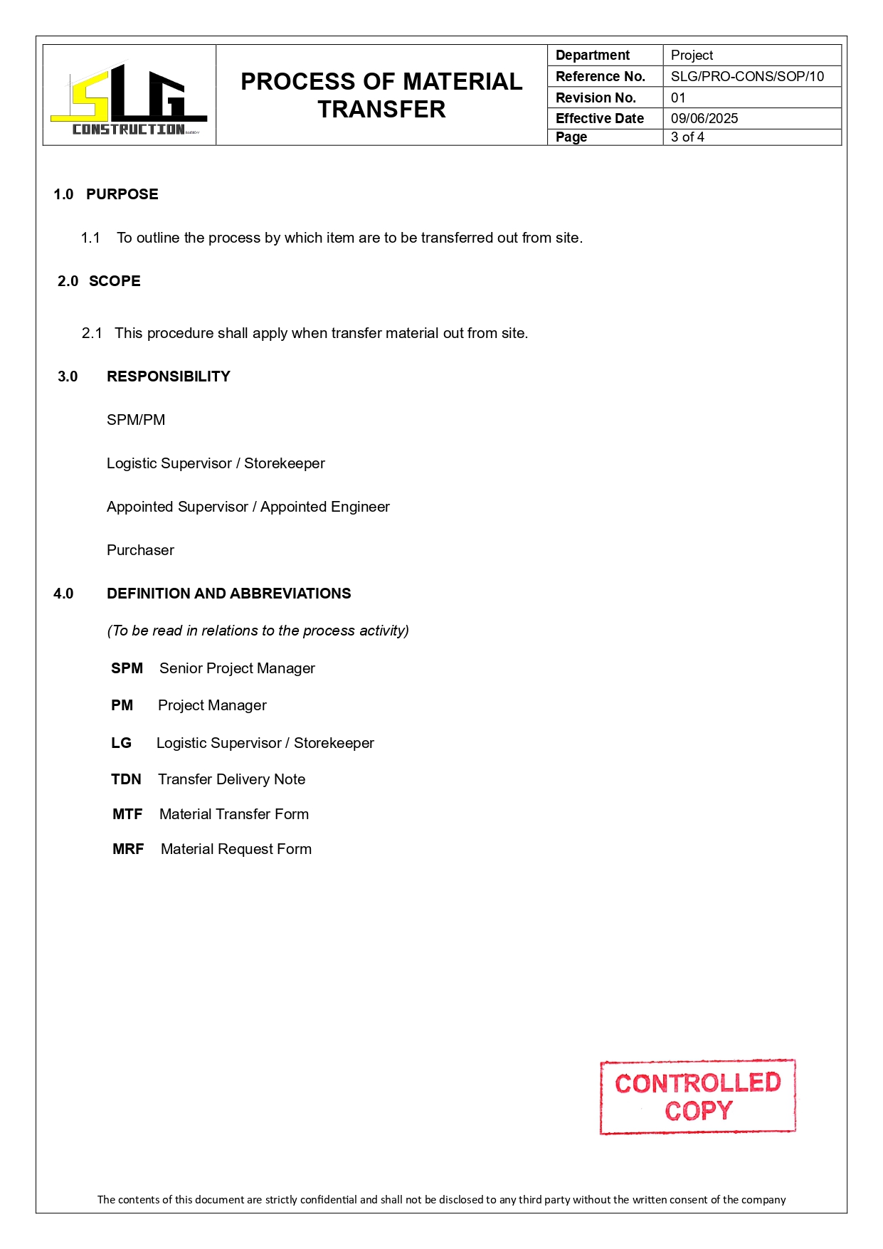 SLG-PRO-SOP Page 3